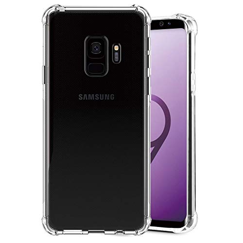 KIOMY Galaxy S9 Case Crystal Clear Shockproof Bumper Protective Case for Samsung Galaxy S9 Transparent Pure TPU Slim Fit Flexible Cell Phone Back Covers