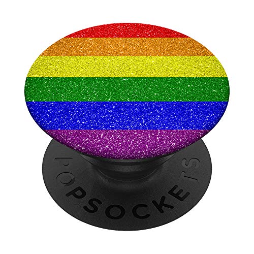 Rainbow PopSockets PopGrip: Swappable Grip for Phones & Tablets