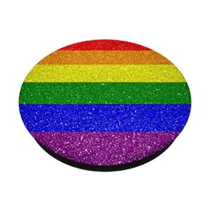 Rainbow PopSockets PopGrip: Swappable Grip for Phones & Tablets