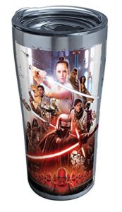 tervis triple walled star wars insulated tumbler cup keeps drinks cold & hot, 20oz - stainless steel, episode ix