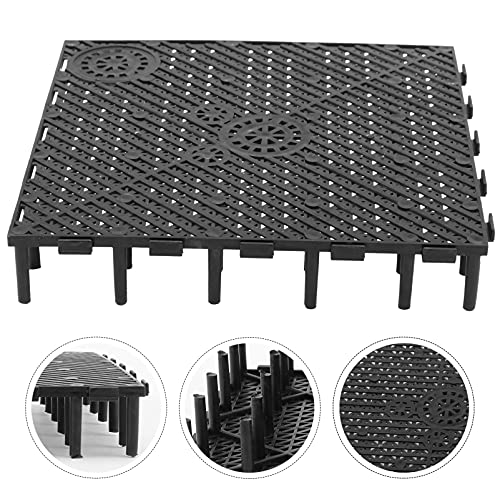 POPETPOP Aquarium Bottom Grid-20 Pack Fish Tank Isolation Board Divides Tray Aquarium Divider Bottom Filter (Black)