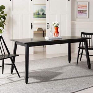 safavieh home collection brayson modern black rectangle dining table