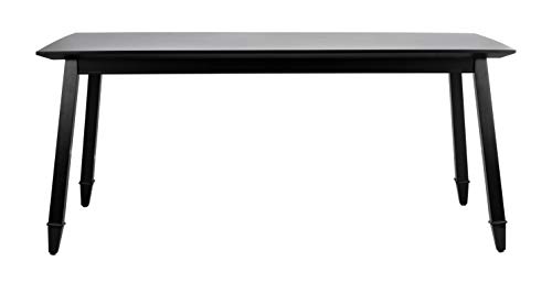 SAFAVIEH Home Collection Brayson Modern Black Rectangle Dining Table