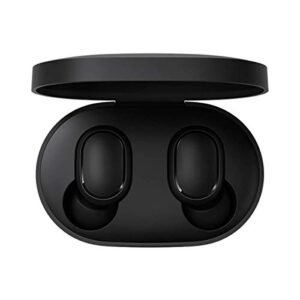 Xiaomi TWSEJ04LS Redmi Airdots Earphones, Bluetooth, Sweatproof, True Wireless Earbuds, Global Version - Black, Small