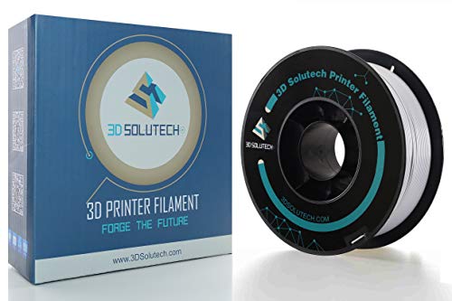 3D Solutech Silver Metal 3D Printer Premium PLA Filament 1.75MM Filament, 2.2 LBS (1.0KG)