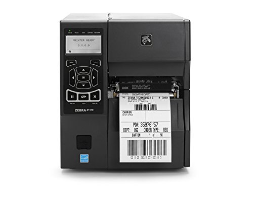 Zebra ZT41043-T010000Z ZT410 Industrial Thermal Transfer Table Top Printer, 300 DPI, Monochrome, With 10/100 Ethernet, Bluetooth 2.1, USB Host (Renewed)