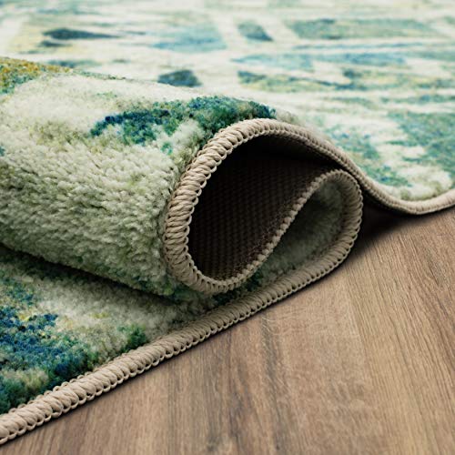 Mohawk Home Danae Teal (5' X 8') Geometric Abstract Area Rug