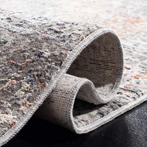 SAFAVIEH Dream Collection 2'6" x 4' Grey/Multi DRM429G Modern Abstract Premium Viscose Accent Rug