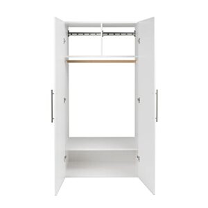 Prepac HangUps Wardrobe Storage Cabinet, 20"D x 36"W x 72"H, White