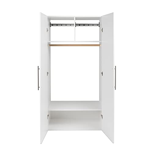 Prepac HangUps Wardrobe Storage Cabinet, 20"D x 36"W x 72"H, White