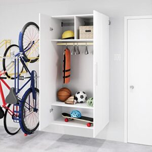 Prepac HangUps Wardrobe Storage Cabinet, 20"D x 36"W x 72"H, White