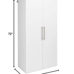 Prepac HangUps Wardrobe Storage Cabinet, 20"D x 36"W x 72"H, White