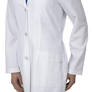 Healing Hands Lab Coat Women 4 Pocket Mid Length 5101 Fiona Womens Lab Coat The White Coat Modernist Collection White 2XL