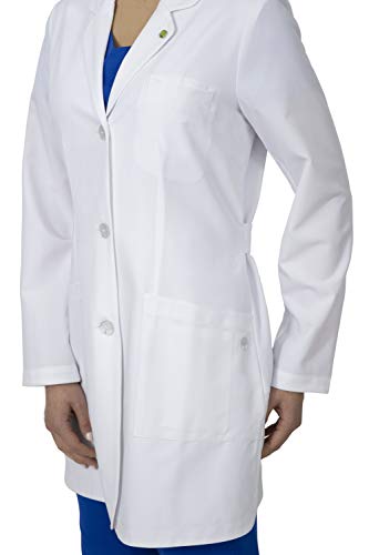 Healing Hands Lab Coat Women 4 Pocket Mid Length 5101 Fiona Womens Lab Coat The White Coat Modernist Collection White 2XL