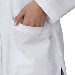 Healing Hands Lab Coat Women 4 Pocket Mid Length 5101 Fiona Womens Lab Coat The White Coat Modernist Collection White 2XL