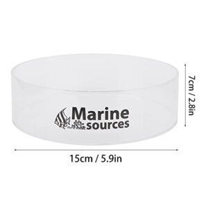 Coral Viewer Fish Tank Acrylic Coral Observe Lense Aquarium Fish Photograph Cylinder Magnifier for Viewing Coral and Taking Pictures 150mm