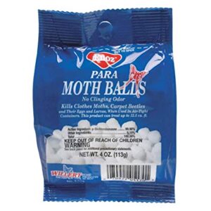 para Moth Balls Kills Clothes Moths and Carpet Beetles, 4 oz Bag (2 Pack)