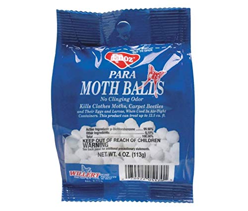 para Moth Balls Kills Clothes Moths and Carpet Beetles, 4 oz Bag (2 Pack)