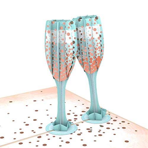 Lovepop Champagne Toast Pop Up Card, Celebration Card, 3D Cards, Anniversary Cards, Popup Greeting Cards, Wedding Cards