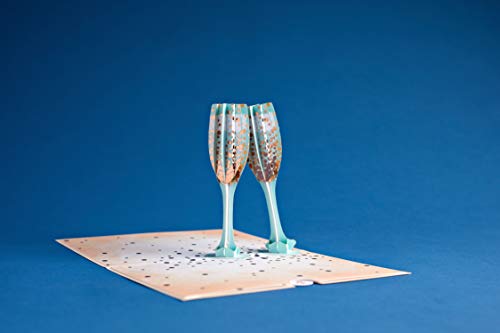 Lovepop Champagne Toast Pop Up Card, Celebration Card, 3D Cards, Anniversary Cards, Popup Greeting Cards, Wedding Cards