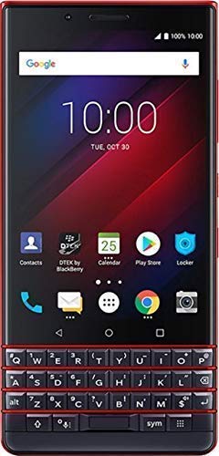 BlackBerry KEY2 LE (BBE100-4) 64GB, Dual SIM, Dual 13MP+5MP Camera, 4GB RAM, GSM Unlocked International Model, No Warranty (Red)