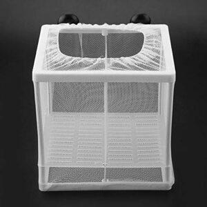 Fish Breeding Incubator, Fish Tank Breeder Net Multifunctional Durable Isolation Mesh Box Fish Breeding Net Aquarium Fish Tank Incubator Breeder with Suction Cup for Fish Tank Breeder Box