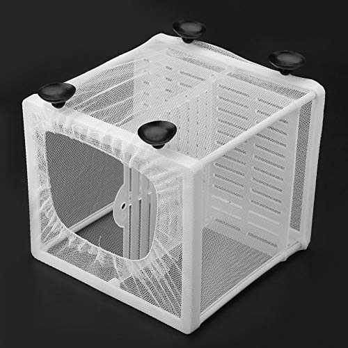 Fish Breeding Incubator, Fish Tank Breeder Net Multifunctional Durable Isolation Mesh Box Fish Breeding Net Aquarium Fish Tank Incubator Breeder with Suction Cup for Fish Tank Breeder Box