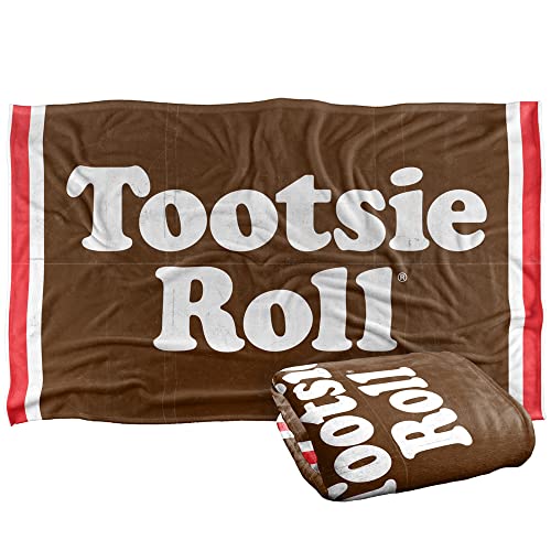 Trevco Tootsie Roll Wrapper Silky Touch Super Soft Throw Blanket 36" x 58"