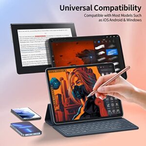 Capacitive Stylus Pen for Touch Screens, High Sensitivity Pencil Magnetism Cover Cap for iPad Pro/iPad Mini/iPad Air/iPhone Series All Capacitive Touch Screens