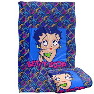 trevco betty boop pop betty silky touch super soft throw blanket 36" x 58"