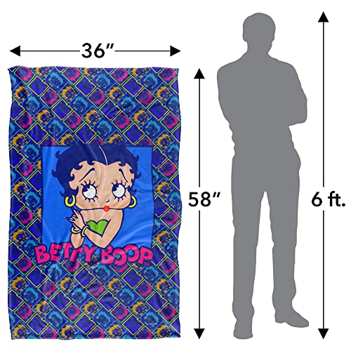 Trevco Betty Boop Pop Betty Silky Touch Super Soft Throw Blanket 36" x 58"