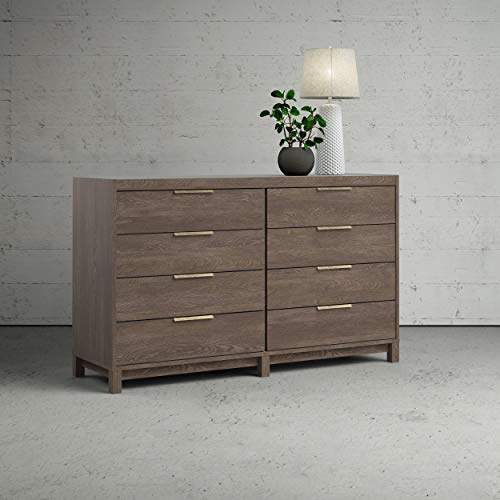 Tvilum Rainier 8 Drawer Double Dresser, Dark Chocolate