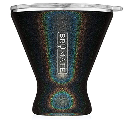 MargTini 10oz Martini / Margarita Tumbler | Glitter Charcoal