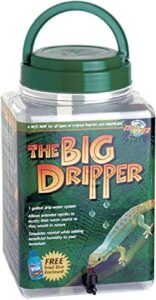 zoo med dripper system the big dripper - 1 gallon drip water system - pack of 2