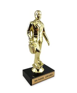 dundie award trophy – the office merchandise – dunder mifflin memorabilia inspired by the office
