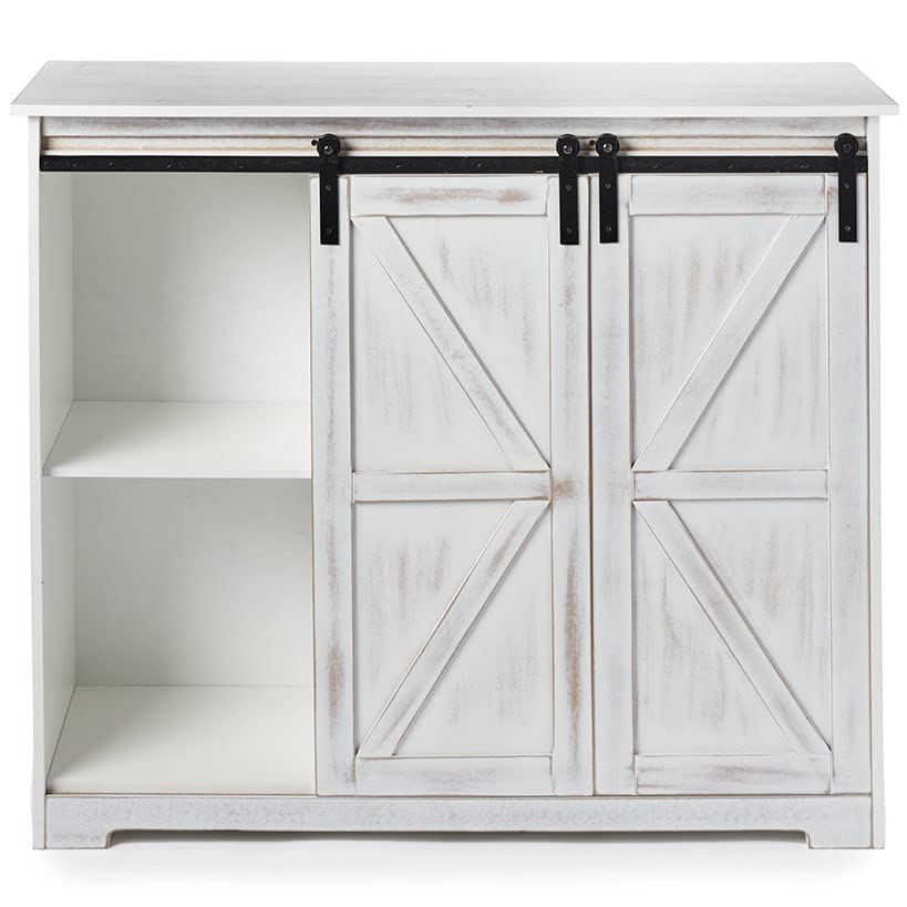 The Lakeside Collection Buffet Cabinet Antique White