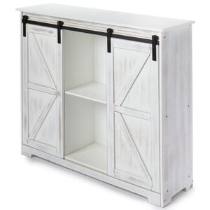 The Lakeside Collection Buffet Cabinet Antique White