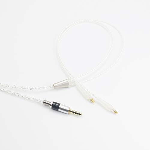 NewFantasia 4.4mm Male Balanced HiFi Cable Compatible with Audio-Technica ATH-MSR7b, ATH-SR9, ATH-ESW990H, ATH-ES770H, ATH-ADX5000, ATH-AP2000Ti Headphones and Compatible Sony WM1A, NW-WM1Z, PHA-2A