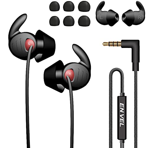 ENVEL Sleep Earphone for Side Sleeper,Ultra Soft Comfortable Noise Reduction Sleep Headphones Earplugs Earbuds with Mic for Insomnia, Light Sleeper, Air Travel, Meditation,Yoga, Relaxation Rest