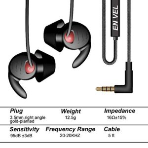 ENVEL Sleep Earphone for Side Sleeper,Ultra Soft Comfortable Noise Reduction Sleep Headphones Earplugs Earbuds with Mic for Insomnia, Light Sleeper, Air Travel, Meditation,Yoga, Relaxation Rest