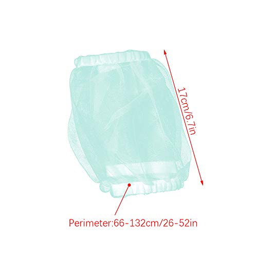 AZXAZ Mesh Bird Cage Cover Elastic Bird Cage Skirt Seed Catcher Guard Net Dustproof Shell (Small, Green)