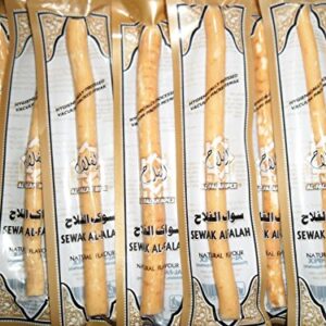 10 x Al Falah Miswak Traditional Natural Manual Toothbrush Sewak Vacummed & Packed