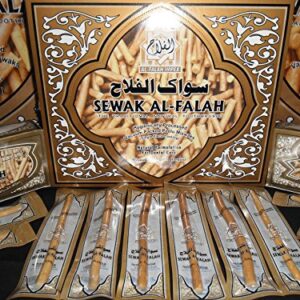 10 x Al Falah Miswak Traditional Natural Manual Toothbrush Sewak Vacummed & Packed