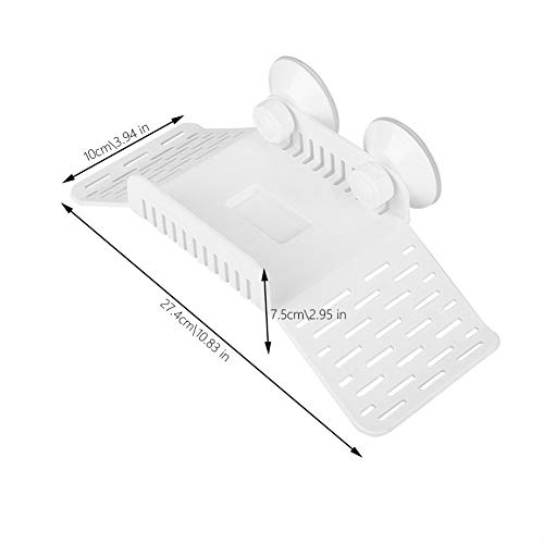 Turtle Basking Platform Climbing Basking Terrace, Aquarium Fish Tank Reptile Turtle Tortoise Floating Platform Amphibians Habitat Décor Dock Pet Supplies White