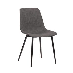 armen living monte dining chair, standard, charcoal
