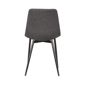 Armen Living Monte Dining Chair, Standard, Charcoal