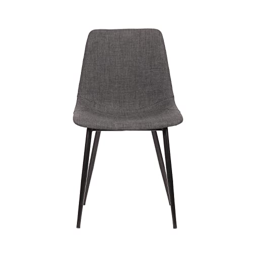 Armen Living Monte Dining Chair, Standard, Charcoal