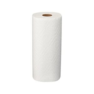 amazoncommercial fsc certified 2-ply white adapt-a-size kitchen paper towels, individually wrapped, 1680 count, 12 pack of 140, white