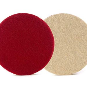 Glass Polish 11035 Dense Felt Polishing Pad, Low and High Speed Buffing Wheel | Ø 7 inch