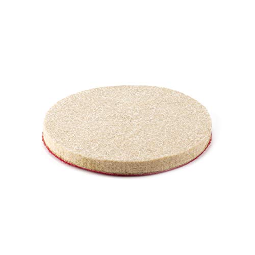 Glass Polish 11035 Dense Felt Polishing Pad, Low and High Speed Buffing Wheel | Ø 7 inch